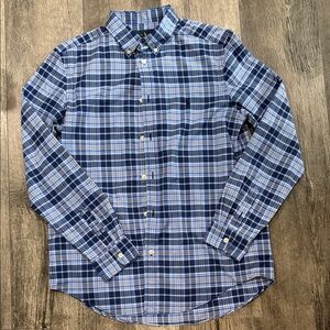 Polo by Ralph Lauren Navy & Light Blue Plaid Button-Down Shirt